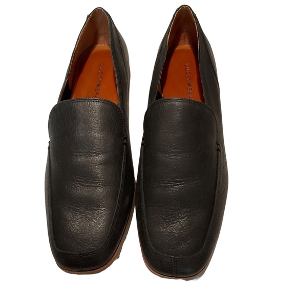 Lucky Brand Men’s/Women’s Leather Black loafer/slip on shoes. Size 10M/42 - Picture 3 of 8
